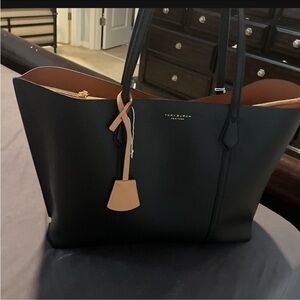 Tory Burch Black and Brown Women's Tote